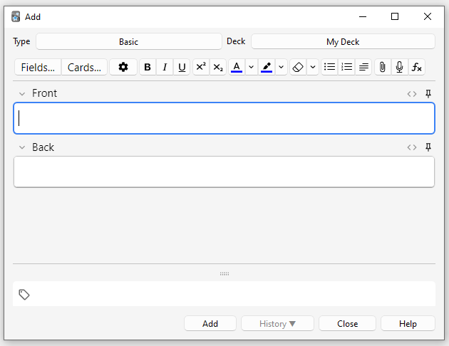 Add Screen